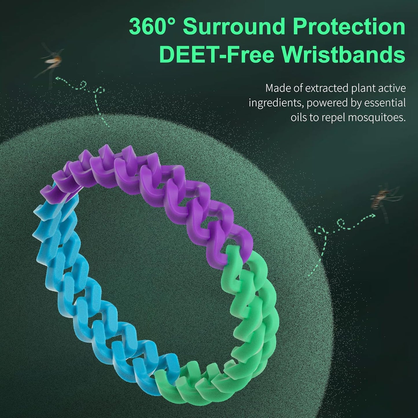 Buggybands Mosquito Repellent Bracelets 6 Pack