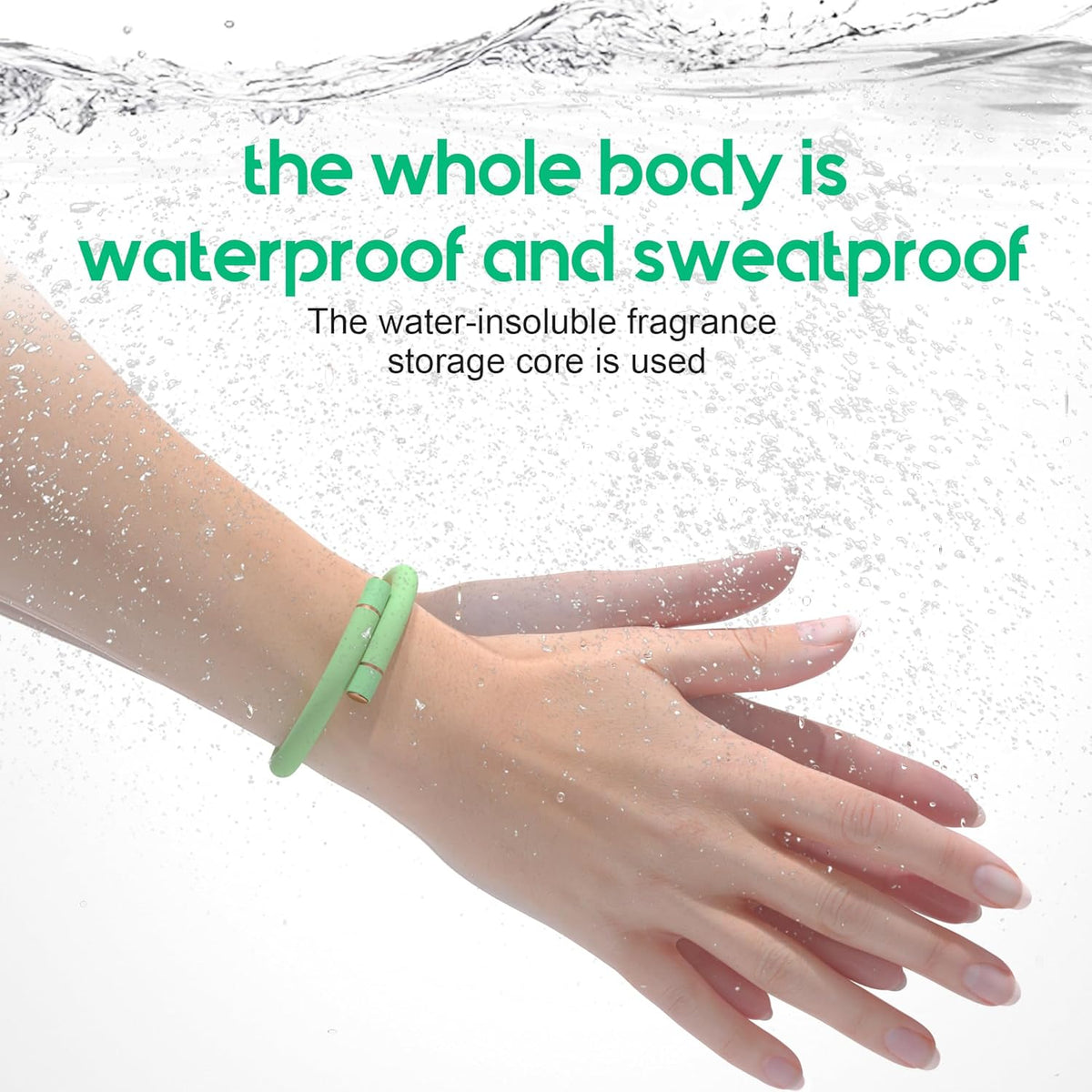 Buggybands Mosquito Repellent Bracelets Style Green