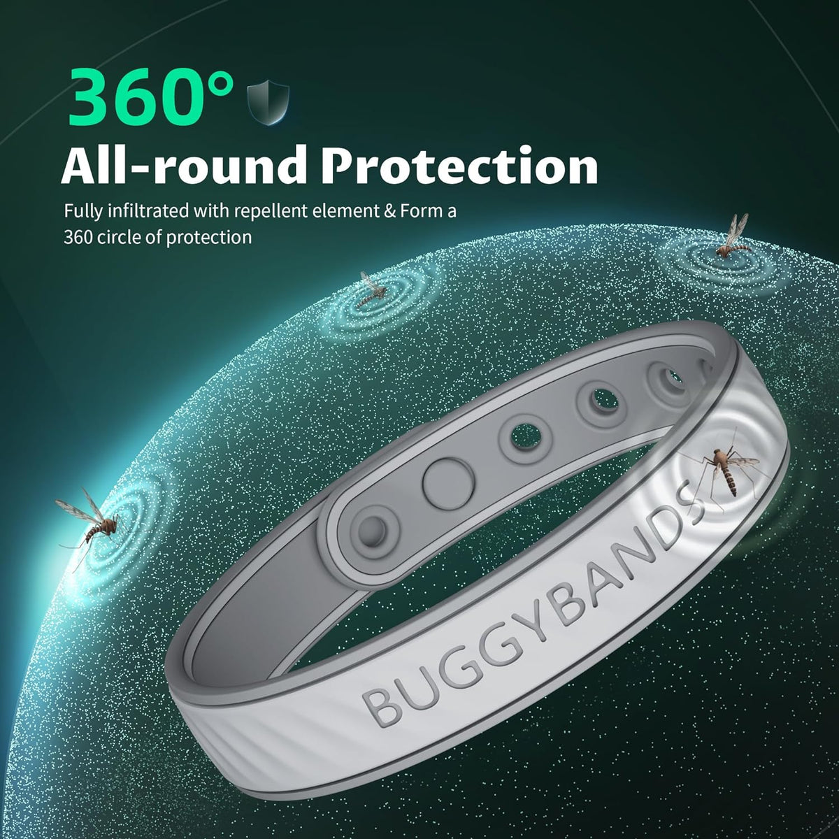 Buggybands Mosquito Repellent Bracelets 6 Pack