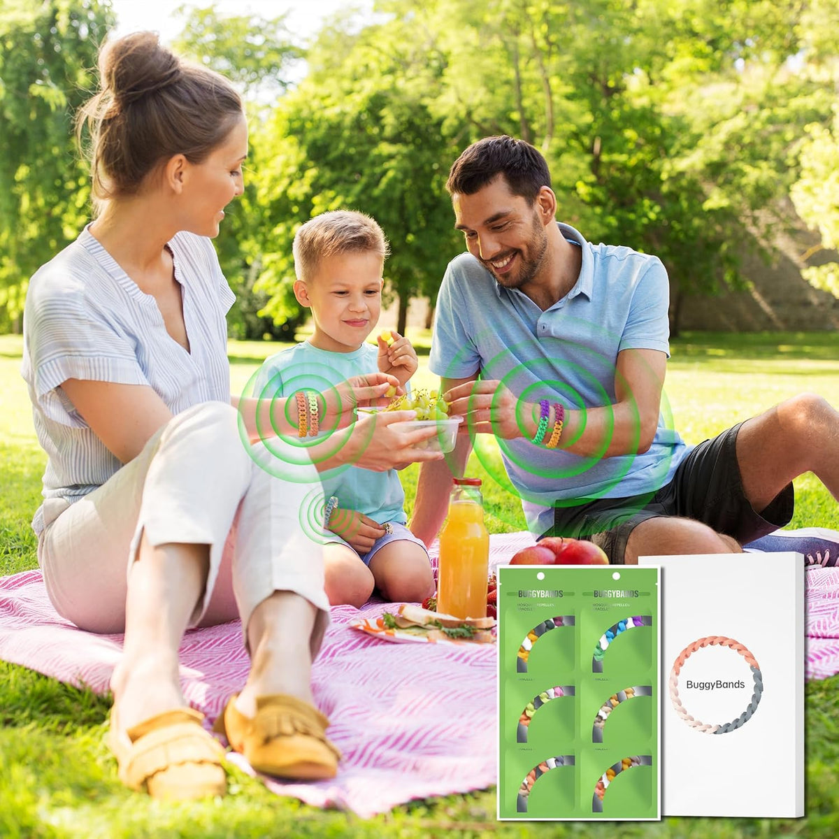 Buggybands Mosquito Repellent Bracelets 6 Pack