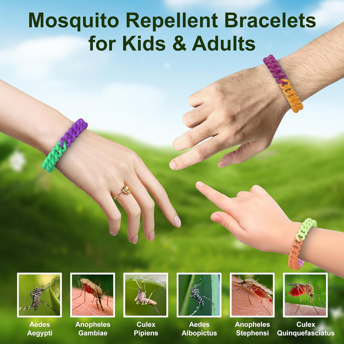 Buggybands Mosquito Repellent Bracelets 6 Pack